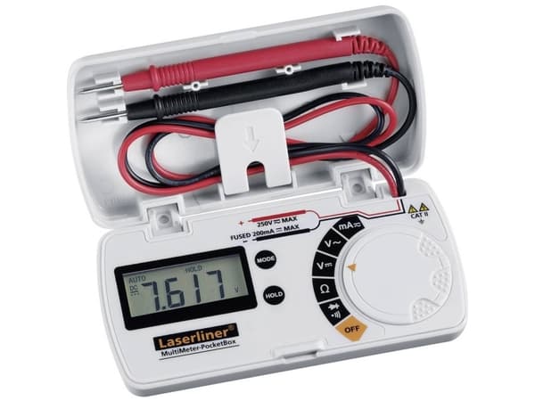 Laserliner MultiMeter-PocketBox, LCD, 1,5 V, 101 g, 113 x 23 x 56 mm