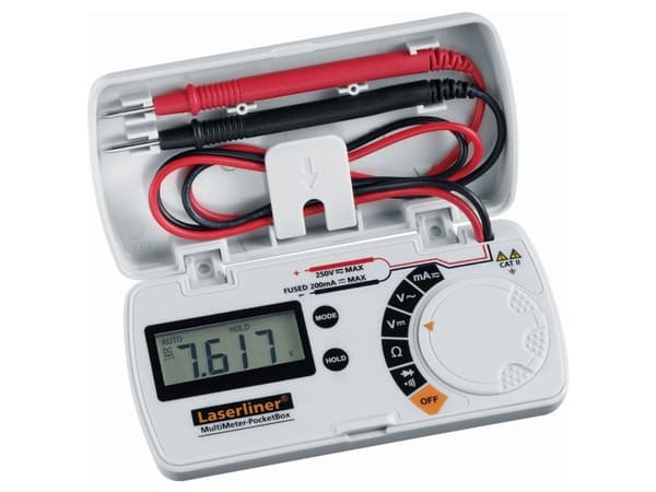 Laserliner MultiMeter-PocketBox, LCD, 1,5 V, 101 g, 113 x 23 x 56 mm
