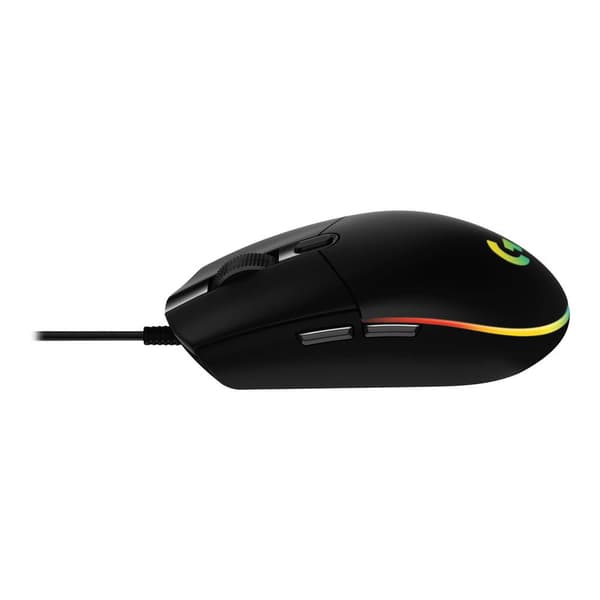 Logitech Gaming G203 LIGHTSYNC Gaming-mus USB Optisk Svart 6 Knappar 8000 dpi