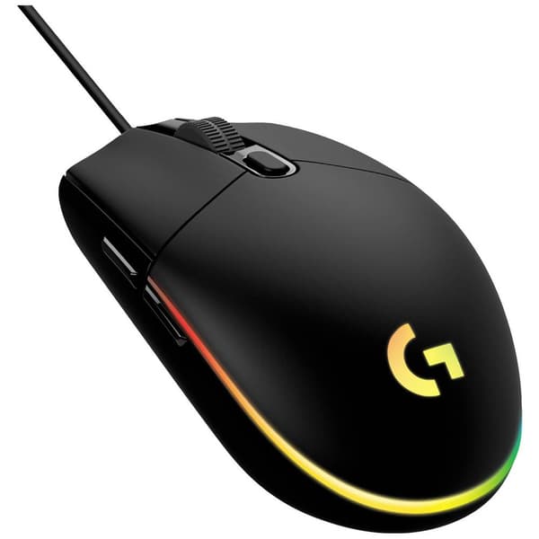 Logitech Gaming G203 LIGHTSYNC Gaming-mus USB Optisk Svart 6 Knappar 8000 dpi Svart