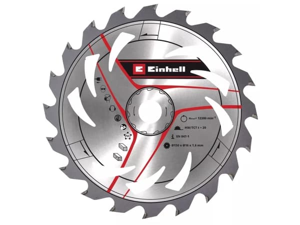 Einhell Kwb TCT rundsavsklinge Ø150 x 1,6 x 16 mm 20T