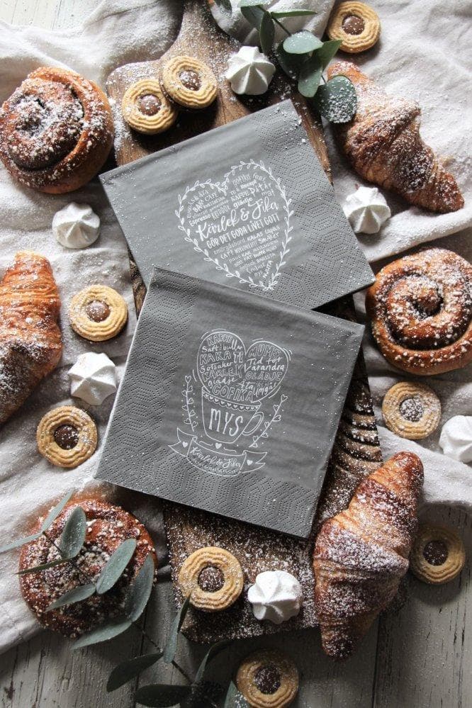 Majas Cottage Servetter Hjärta & Mys Mullvad