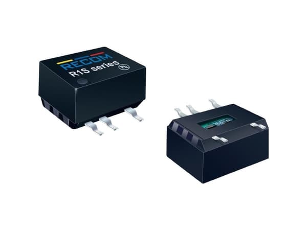 RECOM R1D-0505 DC/DC-muunnin, SMD 5 V/DC 5 V/DC 5 V/DC, -5 V/DC 100 mA 1 W Lähtöjen määrä: 2 x