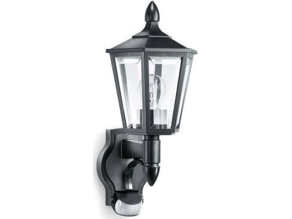 STEINEL L 15, Vegglys, Sort, Gjennomsiktig, Plast, IP44, II, Veggmontering