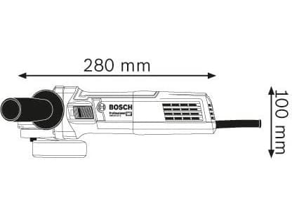 BOSCH VINKELSLIPPER 115mm 900W GWS 9-115S