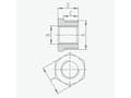 Miniatyrbilde 2 av 2: Ferro Messing reduksjon 11/2x11/4" R08Z