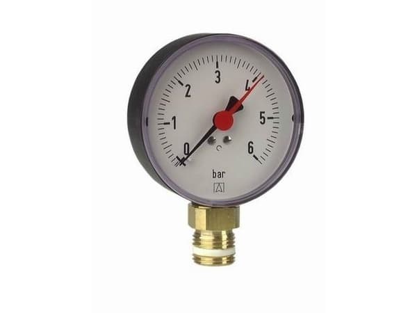 Afriso Heating manometer RF 100 RAD fi100mm 0-1.6 bar 1/2 '' rad class 2.5 63 610