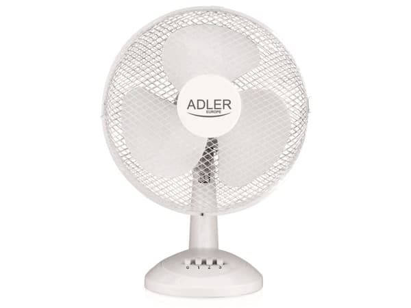 Adler AD 7304, Hvit, Bord, 43,5 dB, 40 cm, 90°, 55 W