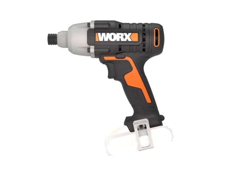 WORX WX291, Slagnøgle, Pistolhåndtag, 1/4", Magnetisk bitholder, Sort, Orange, Børstet - Uden batteri og oplader