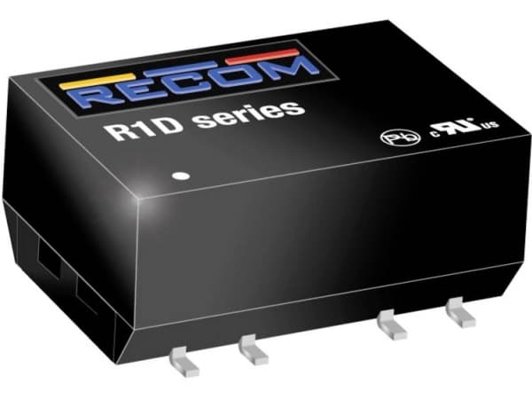 RECOM R1D-0515 DC/DC-omvandlare, SMD 15 1 W Antal utgångar: 2 x