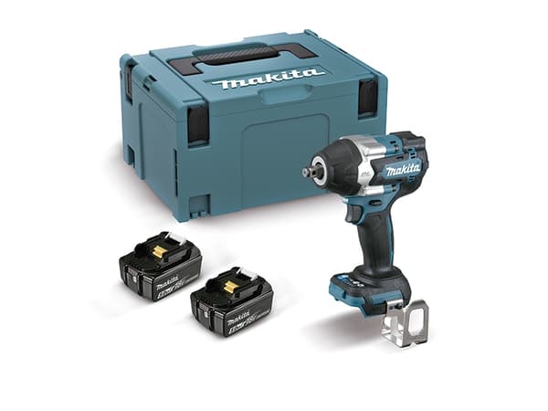Makita DTW700RTJ - Iskevä jakoavain - akkukäyttöinen - 1/2" nelikulmaveto - 700 N-m - 2 akkua - 18 V
