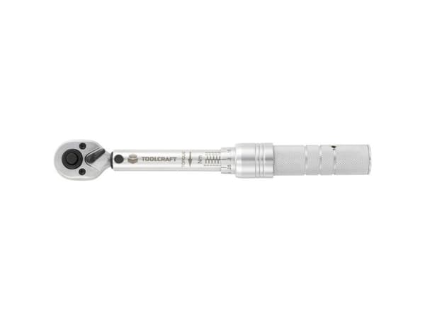 TOOLCRAFT 819161-ISO Momentnycklar Kalibrering enligt (ISO) Med vändbar spärrnyckel 1/4 (6,3 mm) 1 - 6 Nm