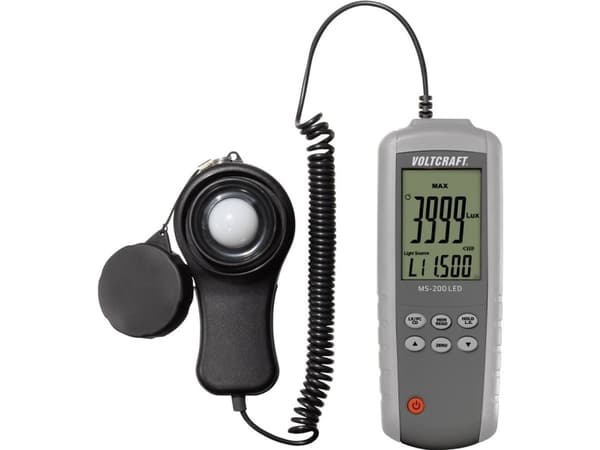 VOLTCRAFT MS-200LED LED-luxmeter Kalibrering av (ISO) 0 - 400000 lx