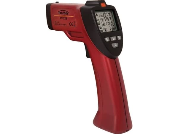 Testboy TV 328 Infrarødt termometer Kalibreret (ISO) Optik (termometer) 12:1 -20 - +350 °C