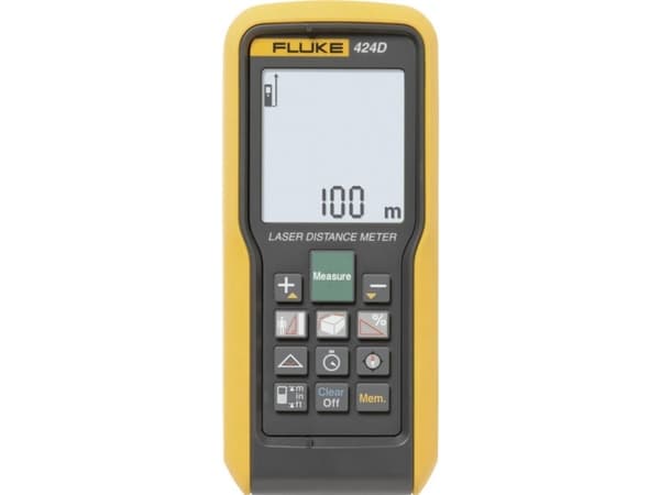 Fluke 424D Laserafstandsmåler Kalibreret (ISO) Stativadapter 6,3 mm (1/4). 100 m