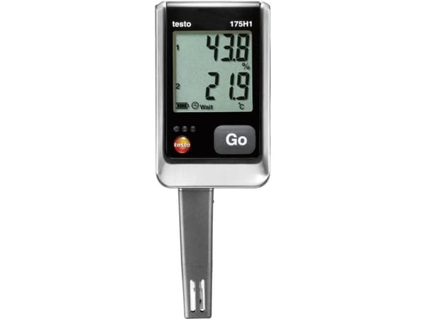 testo 175 H1 Multi-datalogger Kalibreret (ISO) Mål Temperatur, Luftfugtighed -20 til +55 °C 0 til 100 % rF 0 til 100 % rF