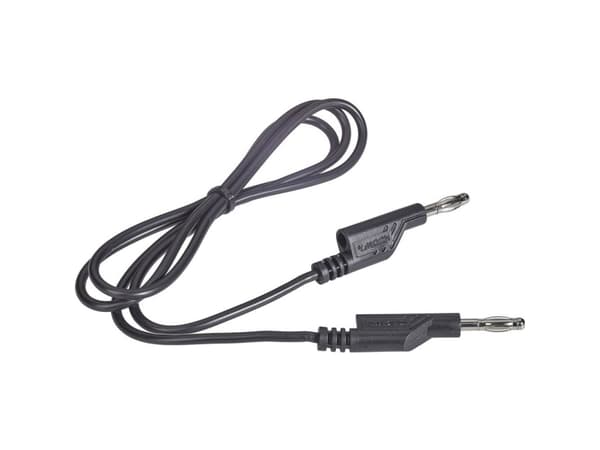 VOLTCRAFT Prøveledning Lamelstik 4 mm Lamelstik 4 mm 1.00 m Sort 1 stk