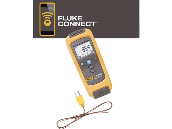 Fluke FLK-t3000 FC Temperatur-måleudstyr Kalibrering efter (ISO) -200 - +1372 °C Datalogger-funktion