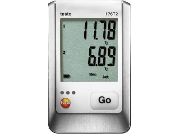 testo 176 T2 Temperatur-datalogger Kalibreret (ISO) Mål Temperatur -50 til +400 °C