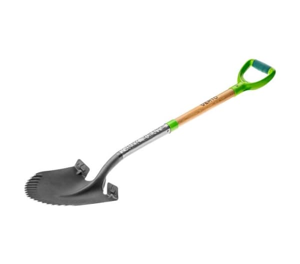 Verto 15G001, Lapioliitin, Musta, Vihreä, Puu, Round point, Ergonominen, D-muotoiltu, 29 cm