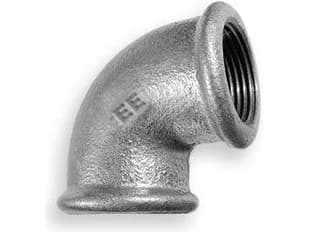 Odlewnia Zawiercie 90 ° elbow A1 No. 6 5/4 "black