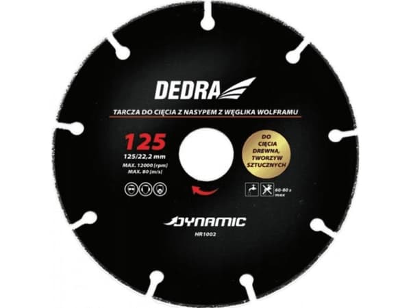 Dedra sågblad för trä, plast 125mm/22,2 (HR1002)