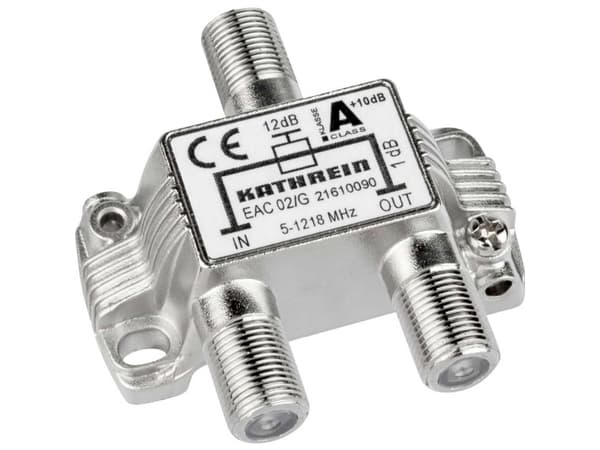 Kathrein EAC 02/G, 75 O, 5 - 1218 MHz, Hopea, Sinkki, F, 51,6 mm