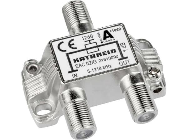 Kathrein EAC 02/G, 75 O, 5 - 1218 MHz, Hopea, Sinkki, F, 51,6 mm