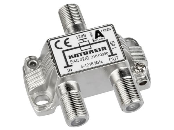 Kathrein EAC 02/G, 75 O, 5 - 1218 MHz, Hopea, Sinkki, F, 51,6 mm