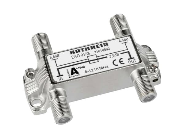Kathrein EAD 01/G, 75 O, 5 - 1218 MHz, Hopea, Sinkki, F, 73,6 mm