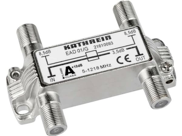 Kathrein EAD 01/G, 75 O, 5 - 1218 MHz, Hopea, Sinkki, F, 73,6 mm