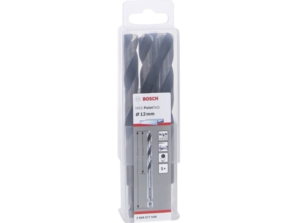 Bosch METALBOR POINTTEQ HEX HSSR 12X151MM 5STK
