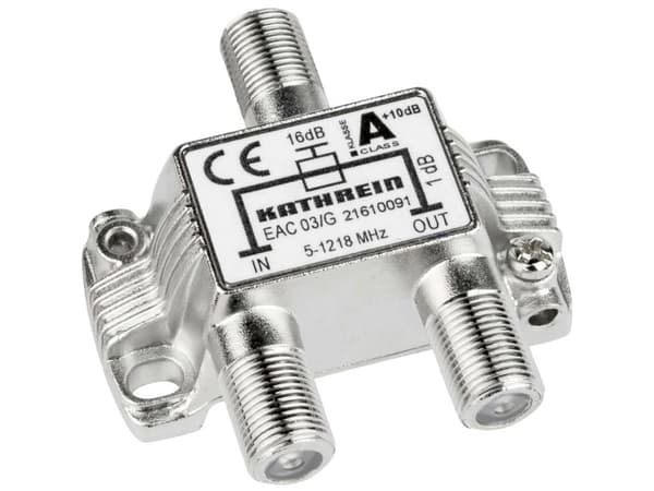 Kathrein EAC 03/G, 75 O, 5 - 1218 MHz, Sølv, Zink, 1 stykker, F