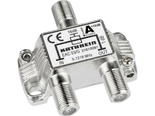 Kathrein EAC 03/G, 75 O, 5 - 1218 MHz, Sølv, Zink, 1 stykker, F