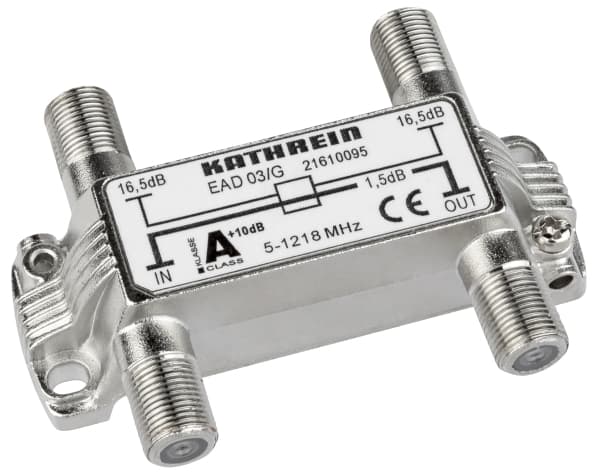 Kathrein EAD 03/G, 75 O, 5 - 1218 MHz, Sølv, Zink, 1 stykker, F