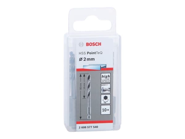 Bosch METALBOR POINTTEQ HEX HSS-R 2X60MM 10STK