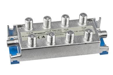 Kathrein 21610102, 2 ingångar, 8 utgångar, 5 - 1218 MHz, 6,6 - 8 dB, 40 dB, 30 dB