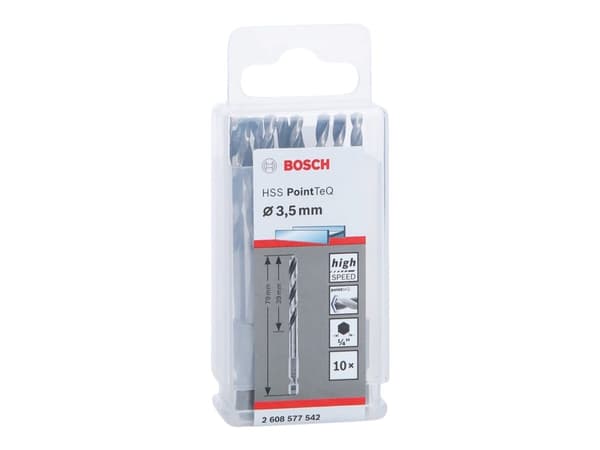 Bosch METALBOR POINTTEQ HEX HSS-R 3,5X79 10STK