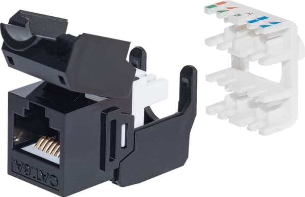 NetRack NetRack Netrack Keyston Jack moduuli 1xRJ45 8p8c, cat.6A UTP, työkaluvapaa