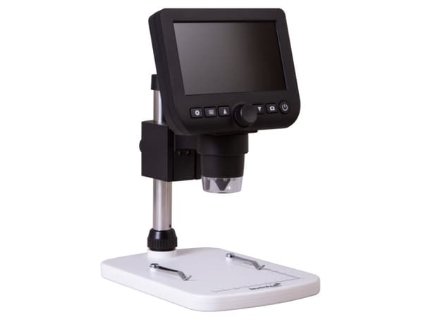 Levenhuk DTX 350 LCD, Digitalt mikroskop, Svart, Vit, Plast, LCD, 10,9 cm (4.3"), MicroSD (TransFlash)