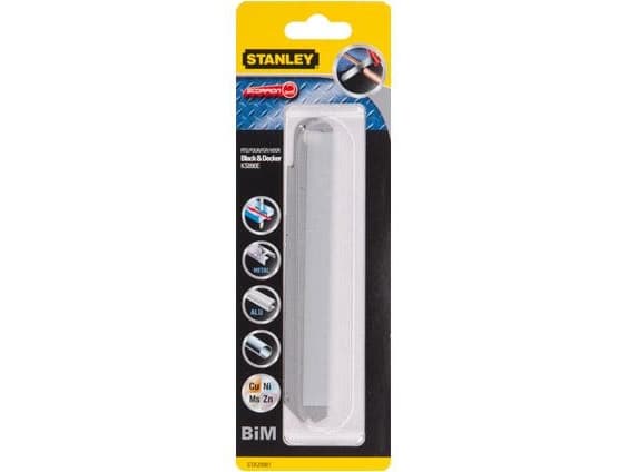 Stanley STA29981-XJ, Sticksågsblad, Gjuten aluminium, Metall, Icke-järnmetaller, Bimetall, Svart, Grå, 12,5 cm, 1 styck