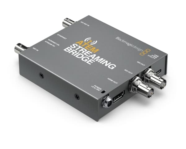 Blackmagic Design ATEM Streaming Bridge, Aktiv videokonverterare, Grå, Windows 10, Windows 8.1, Mac OS X 10.14 Mojave, Mac OS X 10.15 Catalina, 1920