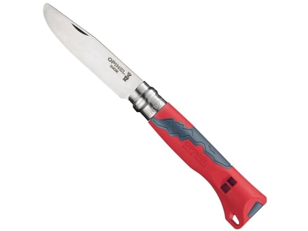 Opinel Multifunction Outdoor Junior Adventure N°07 - Sammenleggbar kniv - 8 cm - rød