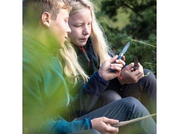 Opinel Multifunction Outdoor Junior Adventure N°07 - Sammenleggbar kniv - 8 cm - rød