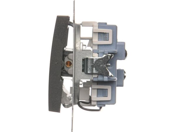 Kontakt-Simon DW6/2L.01/48, Anthracit, Plast, IP20, IP44, 250 V, 10 A, 75 mm