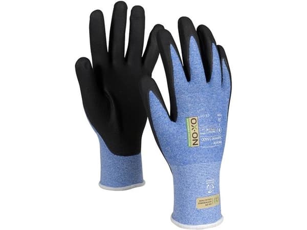 OX-ON flexhandske storlek 8 - Supreme 16600 Recycle, slitstark med beläggning av nitrilskum