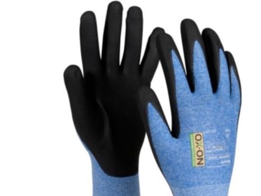 OX-ON flexhandske storlek 8 - Supreme 16600 Recycle, slitstark med beläggning av nitrilskum