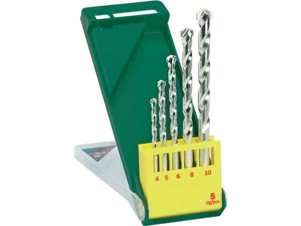 Bosch - Borsett - for betong, murverk, stein - 5 deler - 5 mm, 6 mm, 8 mm, 10 mm, 4 mm