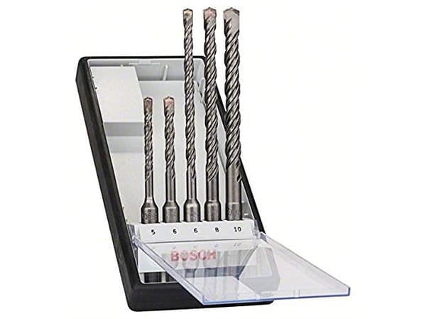 Bosch SDS-plus-5 Robust Line - Borsett - 5 deler - 5 mm, 6 mm, 8 mm, 10 mm - SDS-plus - lengde: 115 mm, 165 mm