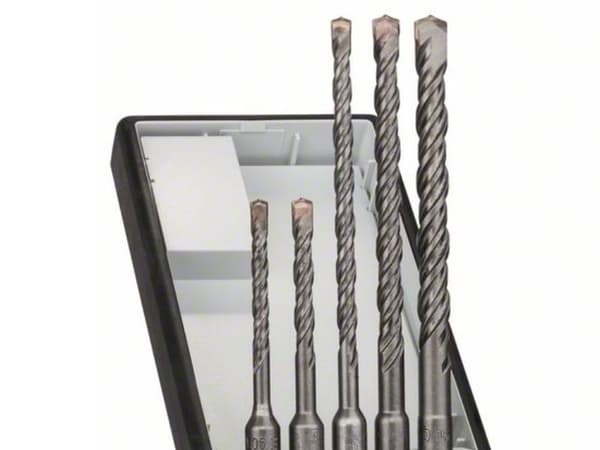 Bosch SDS-plus-5 Robust Line - Borsett - 5 deler - 5 mm, 6 mm, 8 mm, 10 mm - SDS-plus - lengde: 115 mm, 165 mm